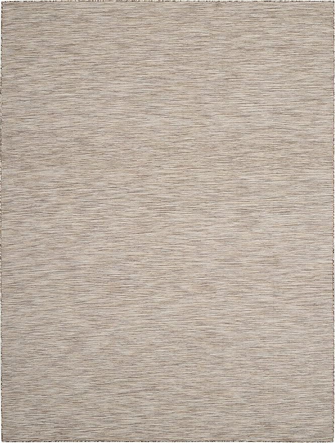 Nourison Home Positano Indoor-Outdoor Beige 7' x 10' Area Rug, Easy Cleaning, Non Shedding, Bed Room, Living Room, Dining Room, Backyard, Deck, Patio (7x10)