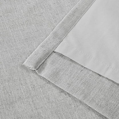 Vision Home Light Gray Pinch Pleated Full Blackout Curtains Linen Blended Thermal Insulated Window Panels 120 inch for Bedroom Living Room Darkening Pleat Drapes with Hooks Back Tab 10FT 60"Wx120"Lx1
