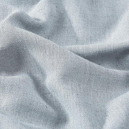 Vision Home Blue Gray Pinch Pleated Full Blackout Curtains Linen Blended Room Darkening Window Curtains 90 inch for Living Room Bedroom Thermal Insulated Pinch Pleat Drapes with Hooks 40" Wx90 Lx2