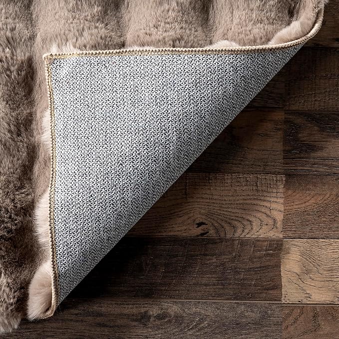 nuLOOM Jeni Checkered 2x3 Machine Washable Accent Rug for Living Room Bedroom Dining Room Entryway Kitchen, Taupe
