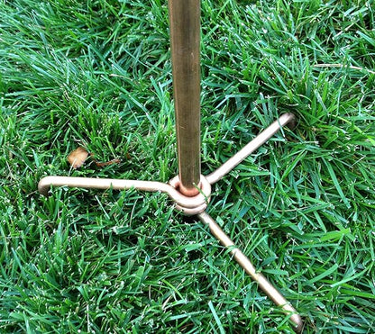 Stanwood Wind Sculpture: Kinetic Copper Dual Spinner - Double Windmill Spinner