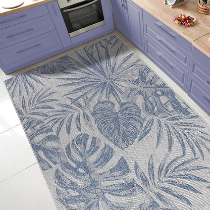 Keen Home Design Terrace Outdoor Area Rug - 6x9 Washable Indoor/Outdoor Rug for Patio, Kitchen, Balcony, Beach, Garden, Deck and Porch, Size: 6'x8'10"