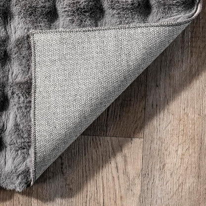 nuLOOM Jeni Checkered 3x5 Machine Washable Accent Rug for Living Room Bedroom Dining Room Entryway Kitchen, Dark Grey