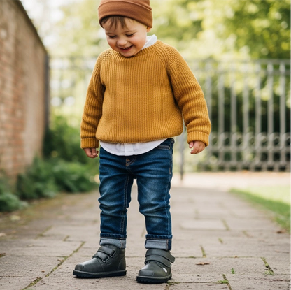 Barefoot Toddler Sneakers | Flexible Wide Toe Box Kids Shoes | Forest Green
