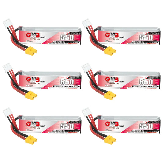 GNB 2S 7.6V 550mAh 100C/200C HV Lipo Battery For Happymodel FPV Racing Cine Whoop BetaFPV RC Drone With XT30U-F Plug