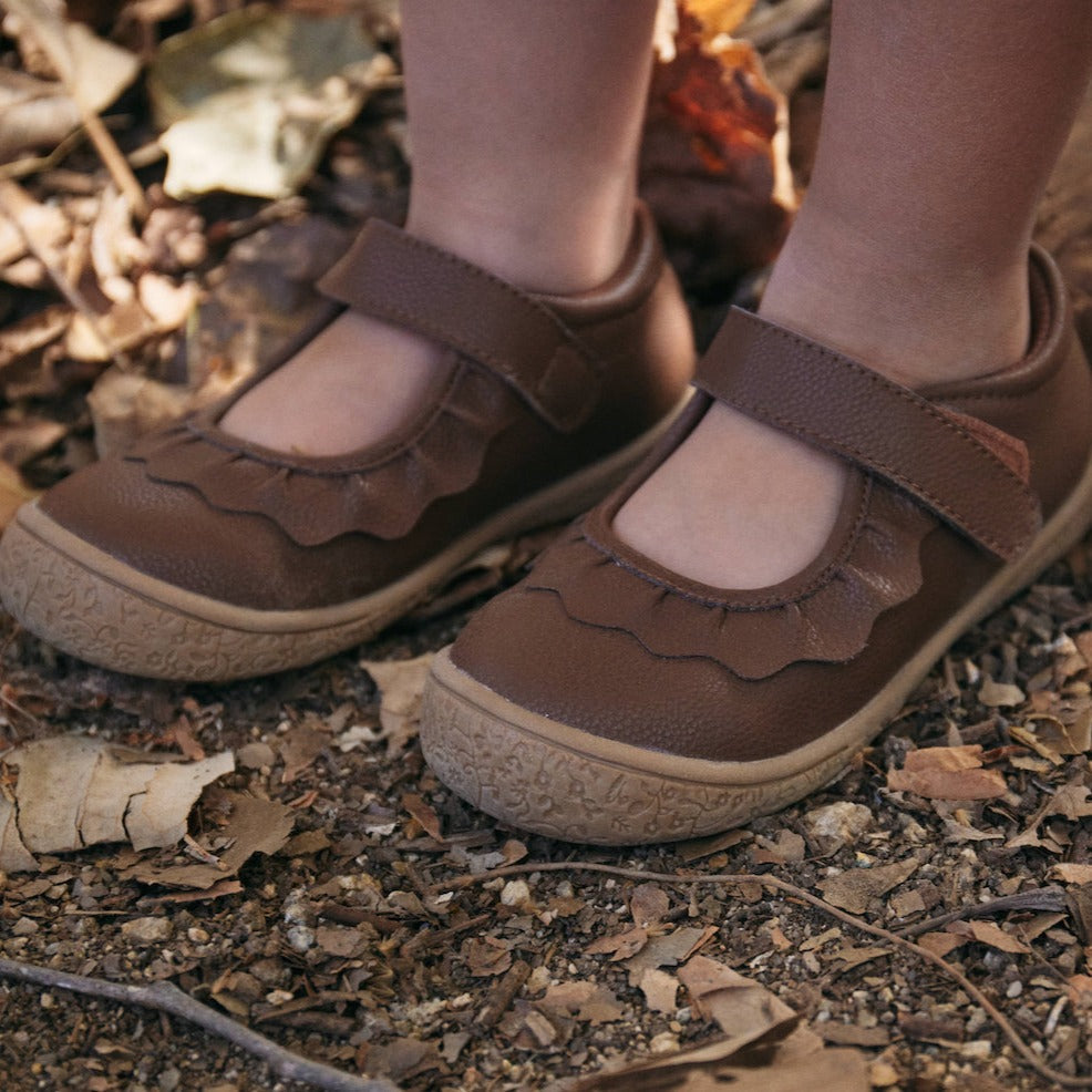 Amina Leather Girls Mary Jane Shoe