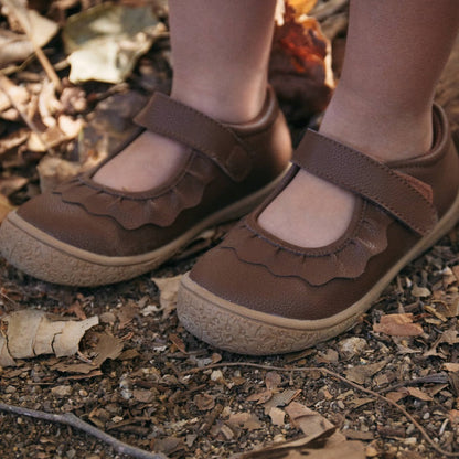 Amina Leather Girls Mary Jane Shoe