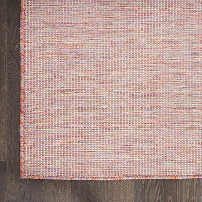 Nourison Home Positano Indoor/Outdoor Rainbow 5' x 7' Area Rug, Easy Cleaning, Non Shedding, Bed Room, Living Room, Dining Room, Backyard, Deck, Patio (5x7)