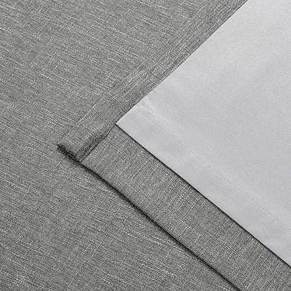 Vision Home Charcoal Grey Full Blackout Curtains Pinch Pleated Room Darkening Window Curtains 63 inch for Living Room Bedroom Thermal Insulated Pinch Pleat Drapes with Hooks Back Tab 2 Panel 40"Wx63"L