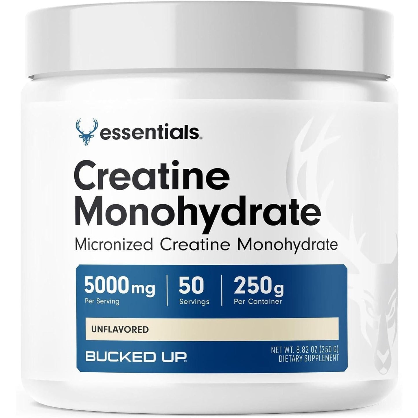 Bucked Up Essentials Creatine, 250 Grams