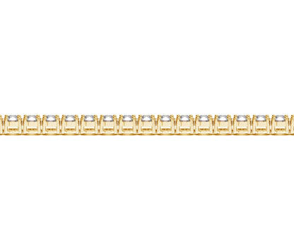 Lab Grown Round Diamond Tennis Bracelet in 14k Yellow Gold (10 cctw F/G  VS2/SI1)