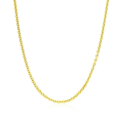 14k Yellow Gold Forsantina Lite Cable Link Chain 1.9mm