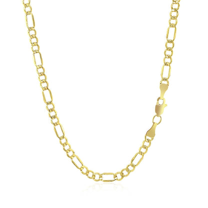 2.8mm 10k Yellow Gold Lite Figaro Chain