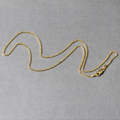 14k Yellow Gold Forsantina Lite Cable Link Chain 1.5mm