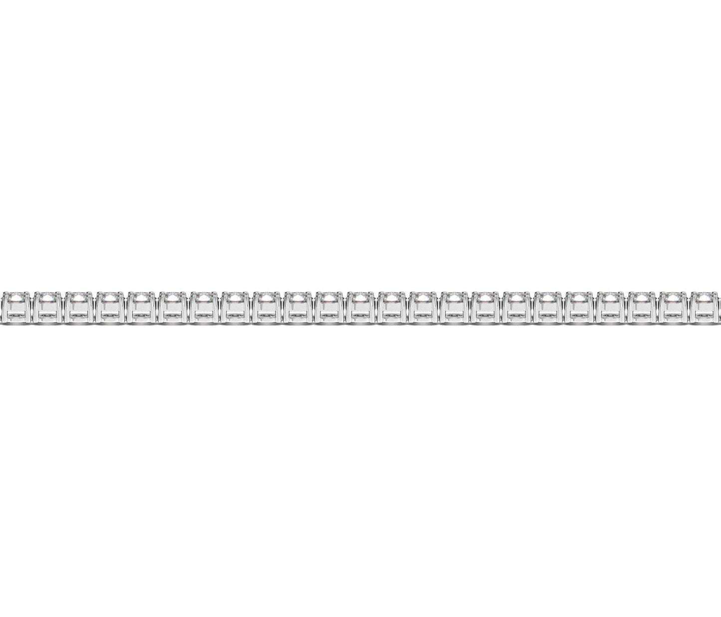 Lab Grown Round Diamond Tennis Bracelet in 14k White Gold (2 cctw F/G  VS2/SI1)