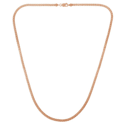 Ice Barrel Chain in 14k Rose Gold (3.10 mm)