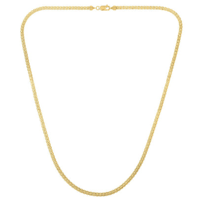 Ice Barrel Chain in 14k Yellow Gold (3.10 mm)