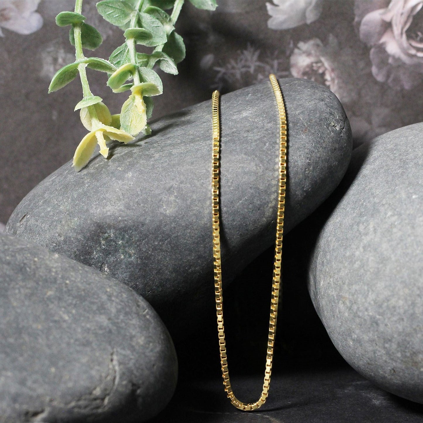 1.6mm 14K Yellow Gold Classic Box Chain