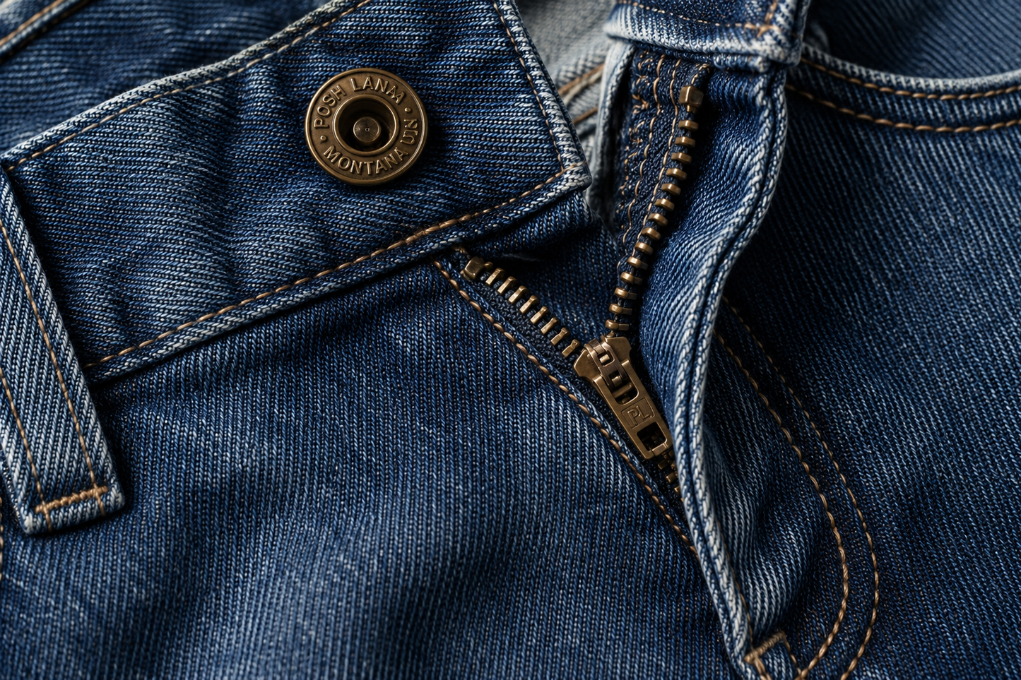 Vintage Wash Denim Midi Skirt for Women