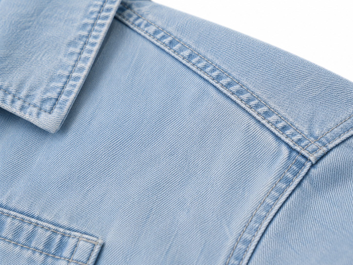 Vintage Wash Boxy Cropped Lyocell Shirt for Women