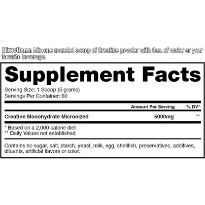 Dragon Pharma Creatine Monohydrate, 1KG - 200 Servings