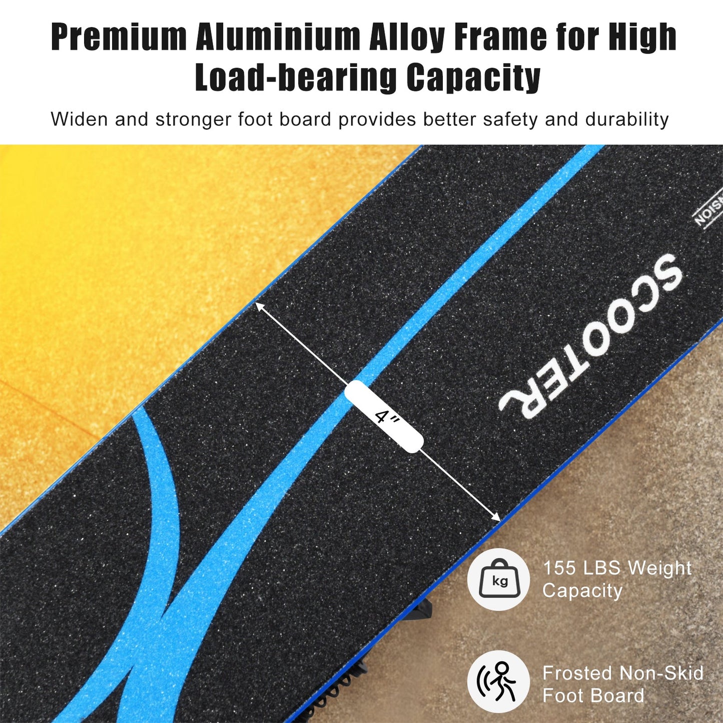 Folding Aluminum Kids Kick Scooter with LED Lights