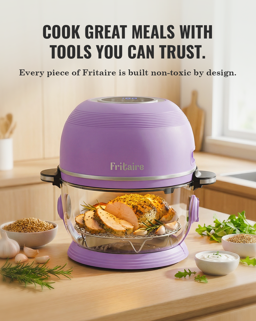 Self-Cleaning Air Fryer™ & Non-Toxic Air Fryer™ - Cherry