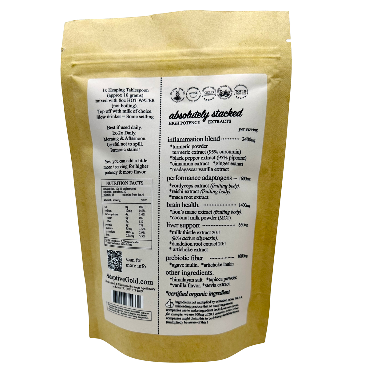 Adaptive Blend Stacks || Greens + Cacao + Gold