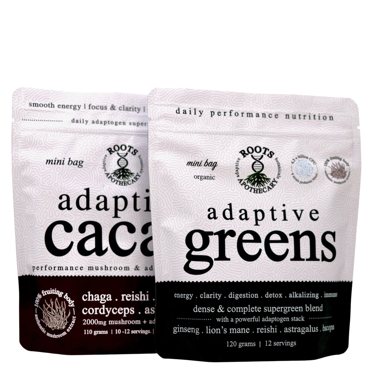 adaptive greens + cacao stack