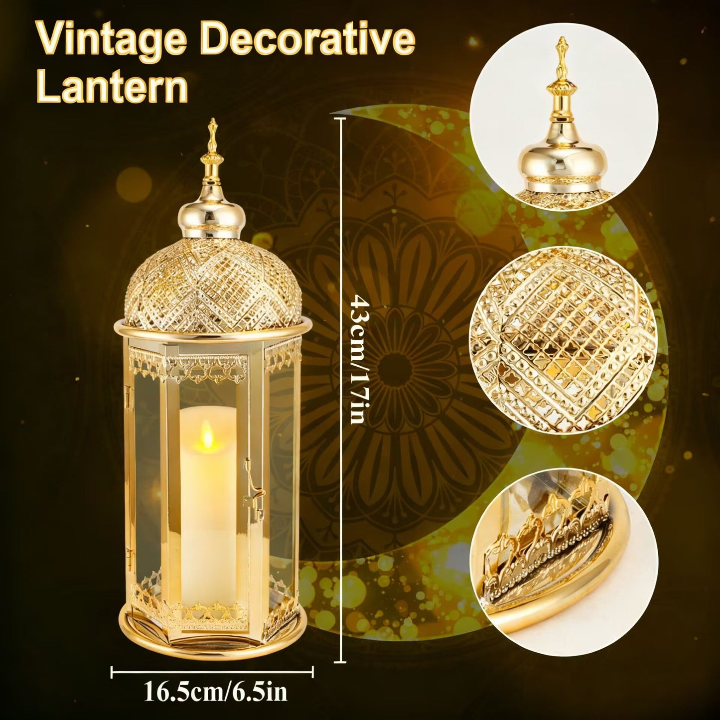Moroccan Candle Lantern（3Pcs）