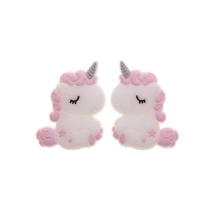 Silicone Unicorn Teether Beads Cute Cartoon Rodent BPA Free Baby Teething Toy For Baby and Kids