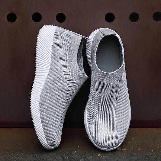 Zapatillas sin cordones cómodas para mujer, para caminar, talla 42