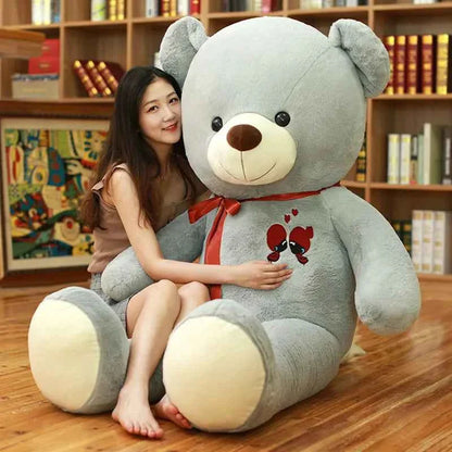 Giant Teddy Bear Plush Toy - 24/31/39 inch Stuffed Soft Bear with Bowknot Gift for Girlfriend