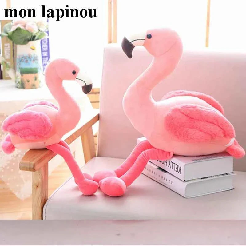 Cute Pink Flamingo Plush Toy (9.8-19.7 in) - Soft Stuffed Bird Doll Home Decor Gift