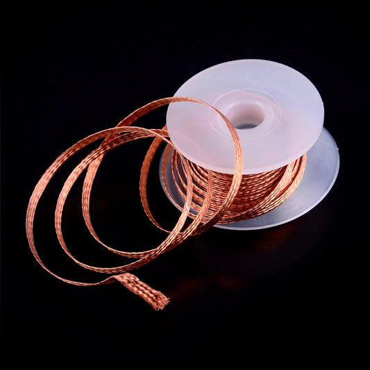 1 pièce 2,0 mm 3,5 mm 1,5 M Fils à souder Tresse à dessouder Dissolvant d'étain Mèche Outil de réparation
