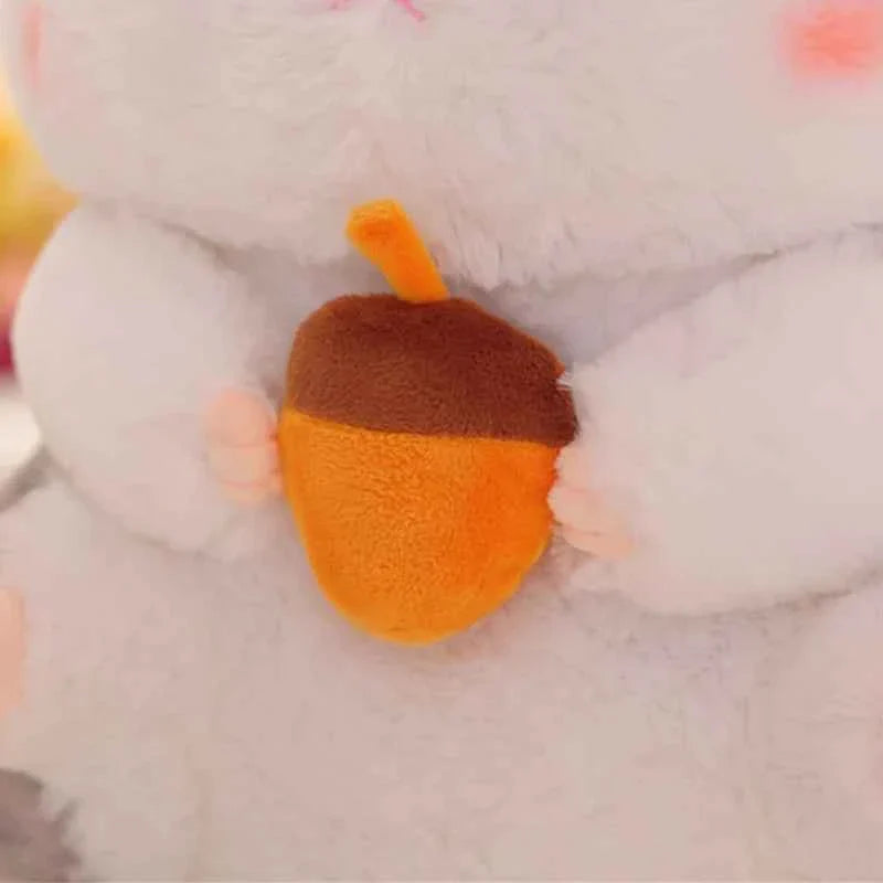 Kawaii Hamster Plush Toy (15.0/21.7 in) - Cute Mouse Doll Holding Snacks Gift