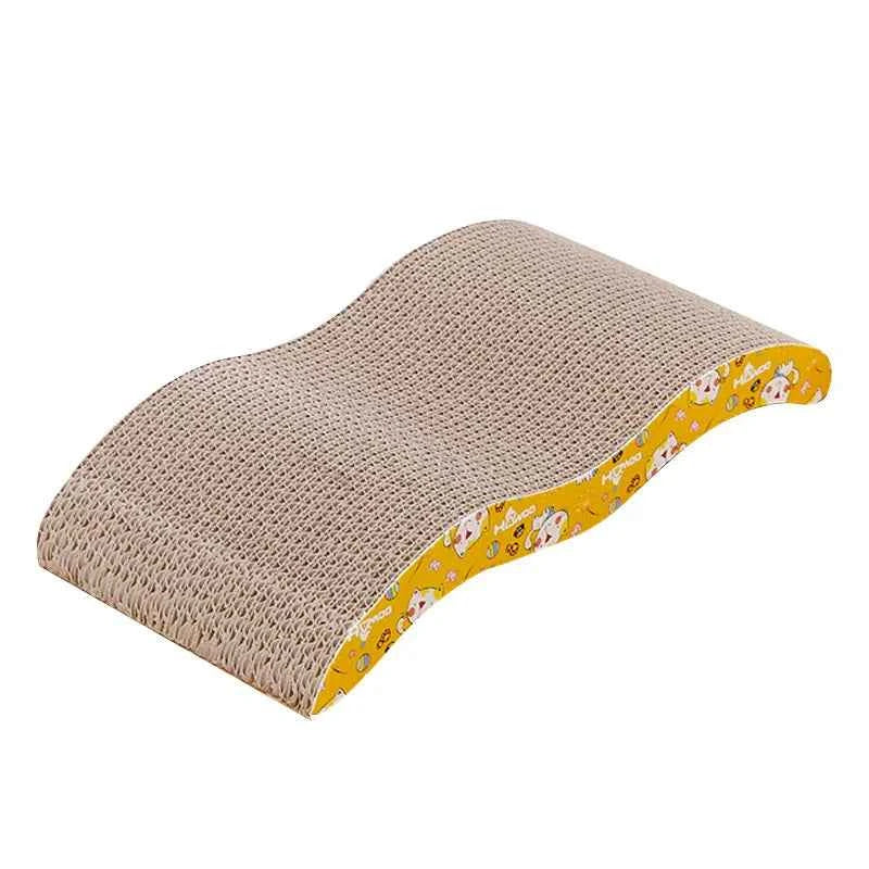 M-Shaped Cat Scratcher Cardboard – Corrugated Cat Scratch Board with Catnip for Indoor Cats