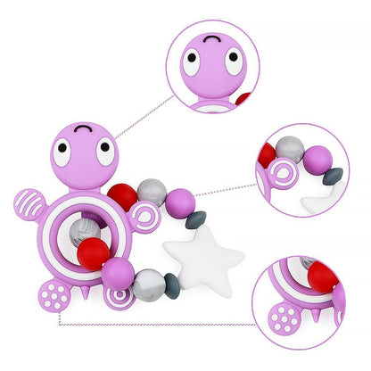 New Animal Style Baby Silicone Teether Food Grade Toys Teething Nursing Silicone BPA Silicone Teether