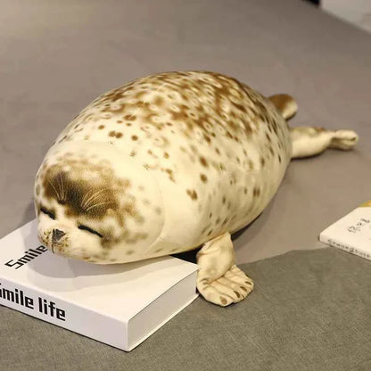 Giant Spotted Seal Plush Toy (13.8-47.2 in) - Soft Stuffed Animal Appease Doll
