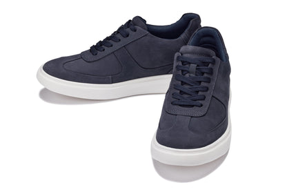 CALTO - J2203 - 2.6 Inches Taller (Ultramarine Blue/White Sole) - Lightweight Nubuck Sneakers