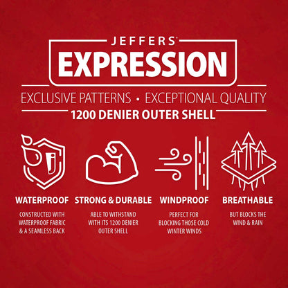 Jeffers Expression 1200 Denier Standard Neck Turnout Horse Blanket, 240 Gram