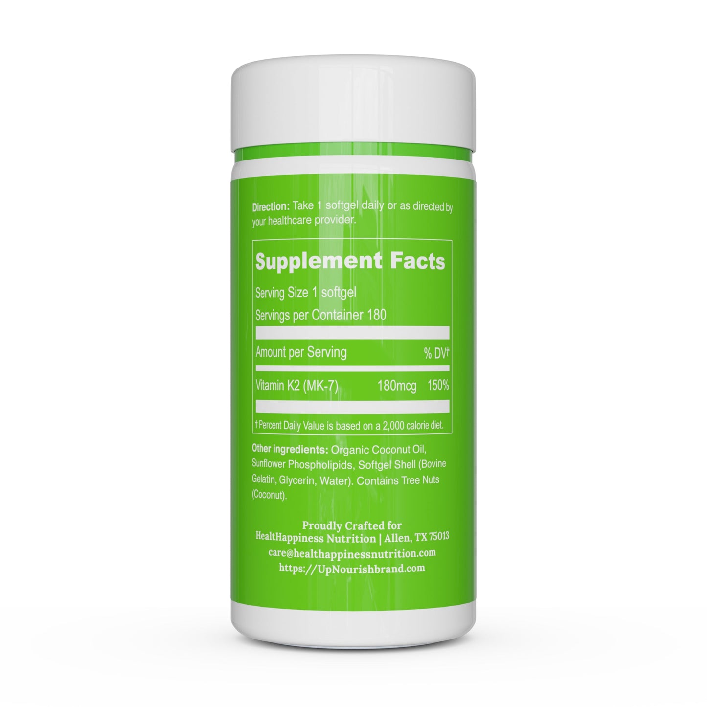 Liposomal Vitamin K2 MK-7 180mcg