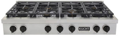Kucht 48" Stainless Propane Cooktop,, KFX489T/LP-K