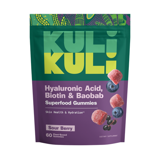Gominolas de superalimentos con ácido hialurónico, biotina y baobab