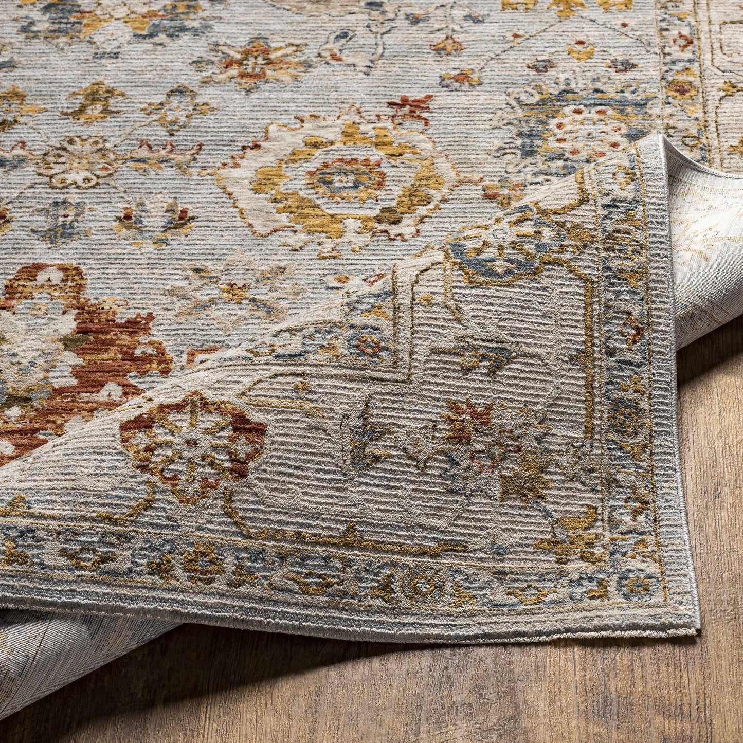Luklukan Oushak Style Floral Rug