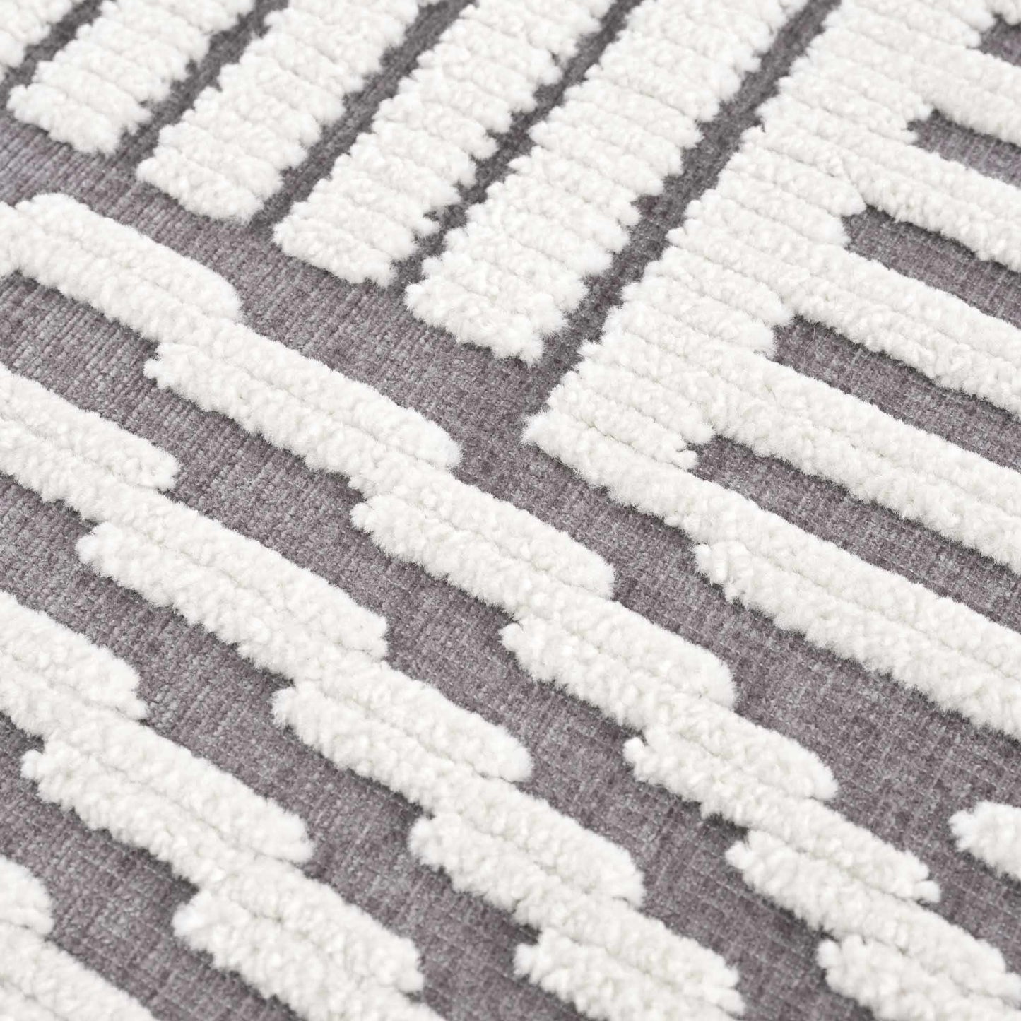 Deron Gray Rainbow Washable Rug
