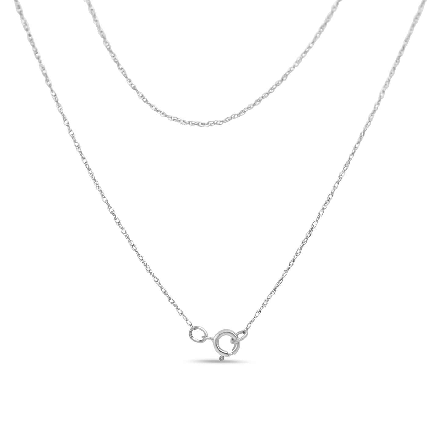 14K White Gold 1 1/2 Cttw Invisible Set Princess and Channel Set Baguette-cut Diamond Triple Curve Pendant Necklace (G-H Color, SI1-SI2 Clarity) - NO CHAIN INCLUDED