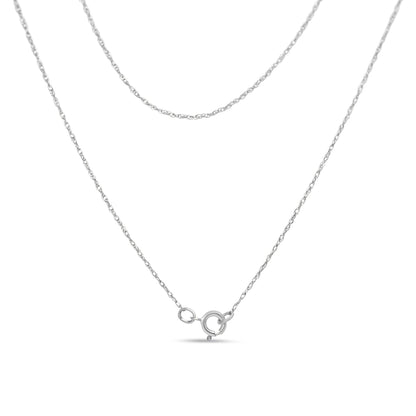 14K White Gold 1 1/2 Cttw Invisible Set Princess and Channel Set Baguette-cut Diamond Triple Curve Pendant Necklace (G-H Color, SI1-SI2 Clarity) - NO CHAIN INCLUDED