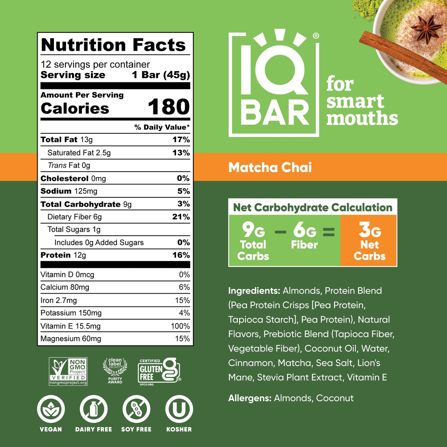 Matcha Chai (12 Bars)