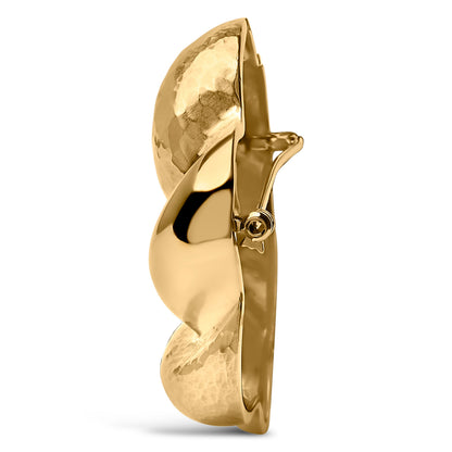 18K Yellow Gold Sculpted Knot Brooch